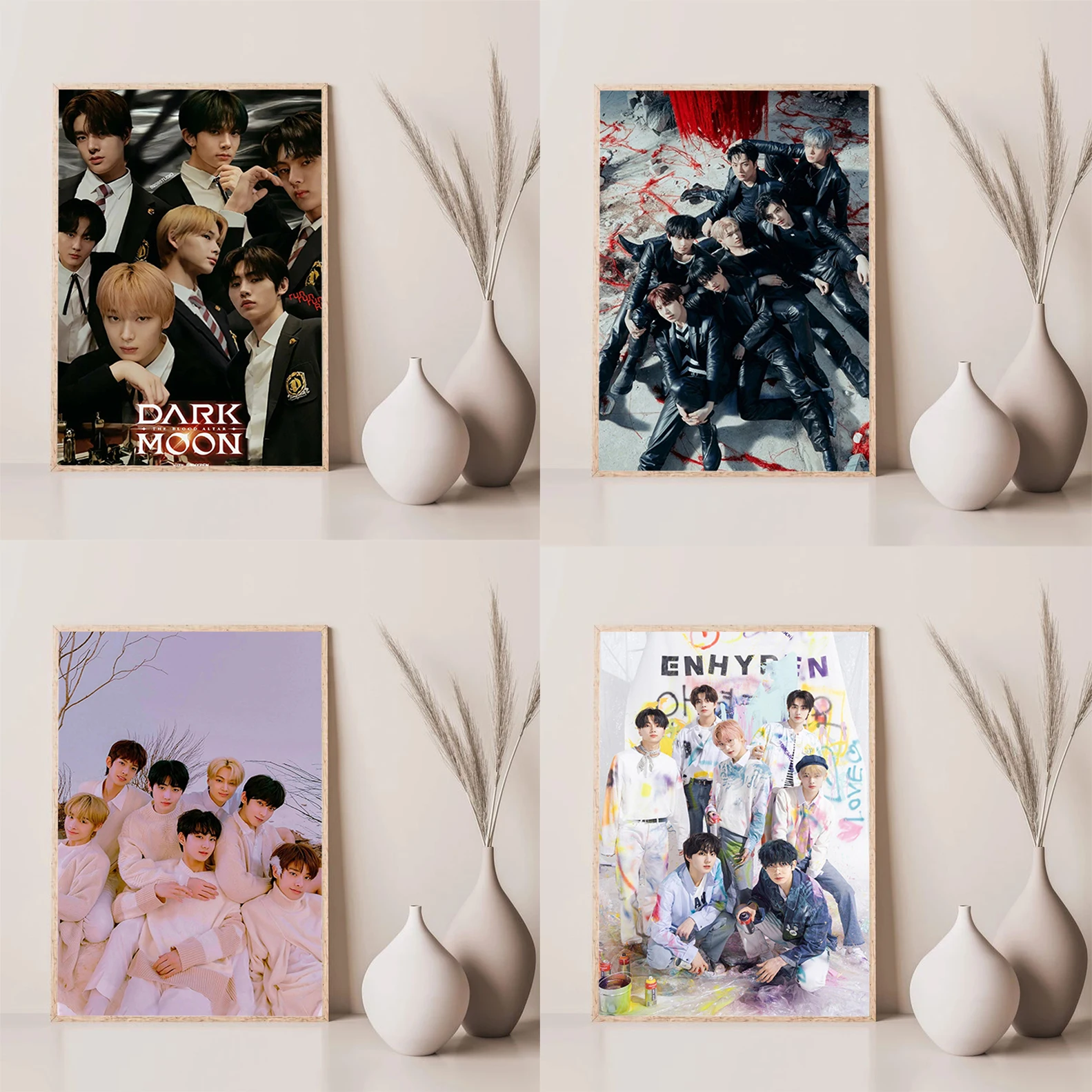 

Posters for Wall Decoration Painting Kpop E-ENHYPEN Home and Decoration Decorative Paintings Decorative Pictures for Living Room