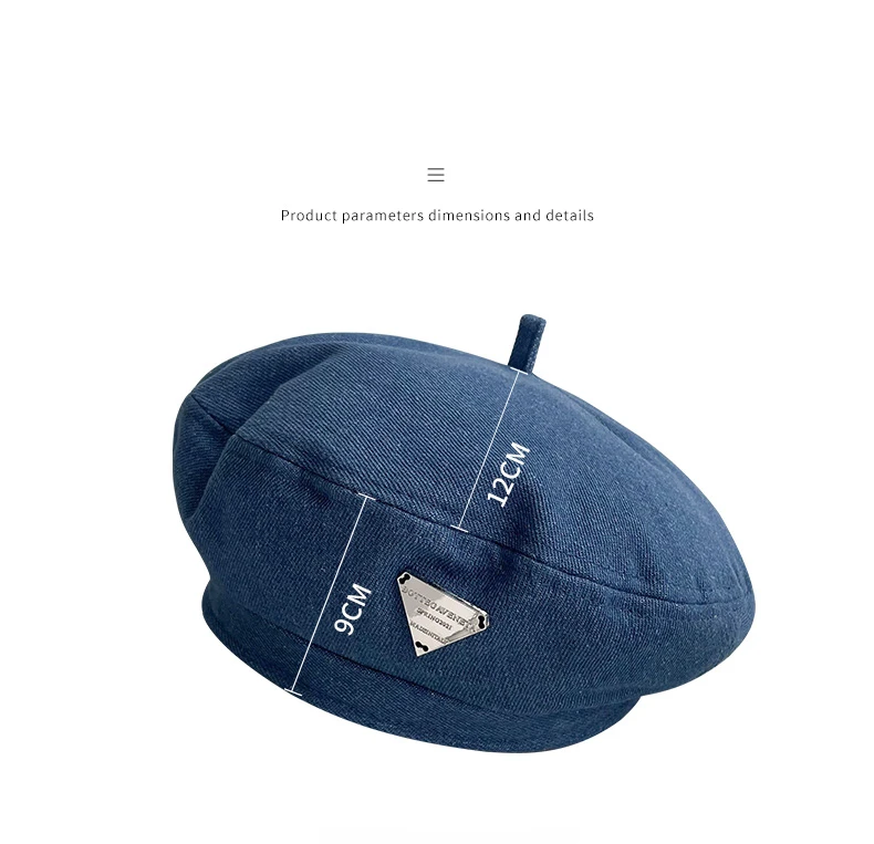 さらに100円引き◆MARITHE◆CIRCLE LOGO DENIM BERET Amazon.com: Felite Fnn Women Denim Cotton Beret Hat British