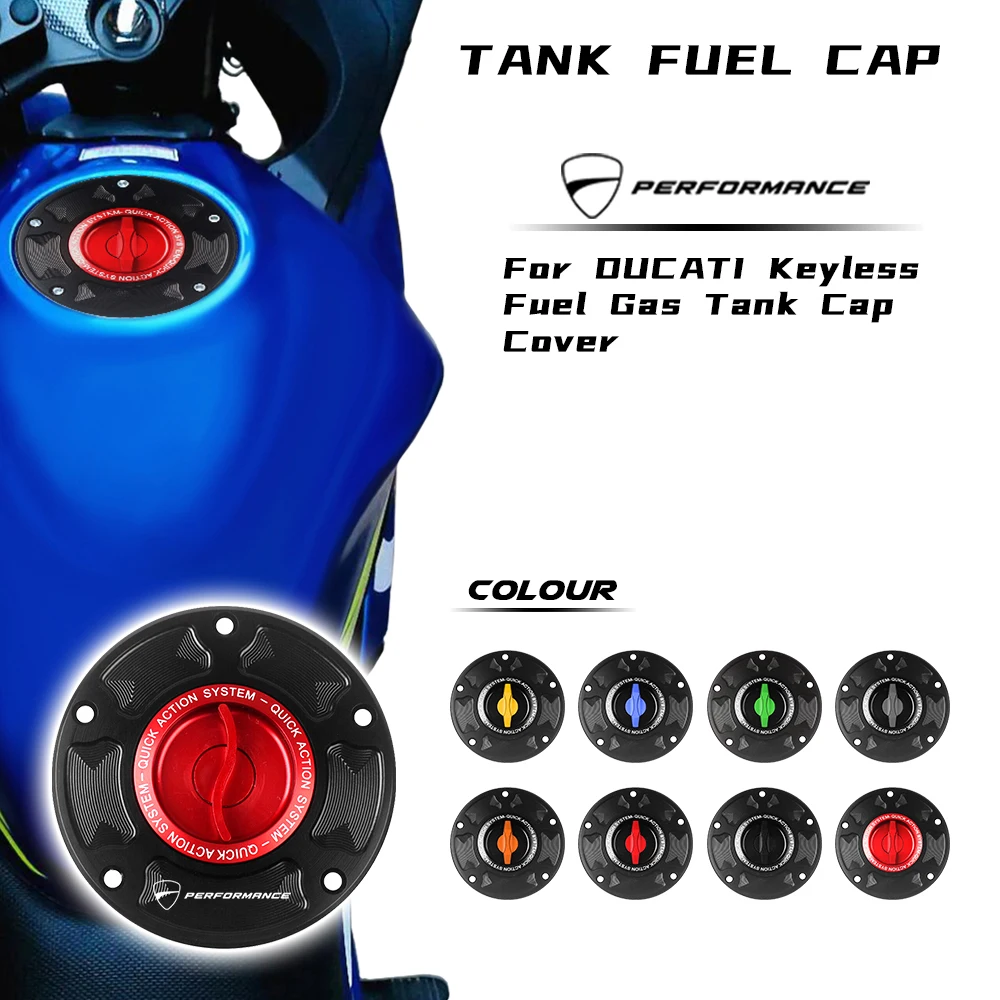 

Panigale V4/S/R Motorcycle Fuel Tank Cap For DUCATI Panigale V2 2020-2022 899 959 1199 1299 Accessories Keyless Gas Tank Cover