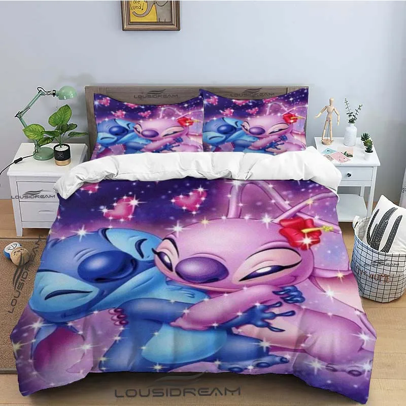 

Stitch Bedding Set Cute Lovely Duvet Cover Comforter Bed Single Twin Full Queen Youth Kids Girl Boys Gift