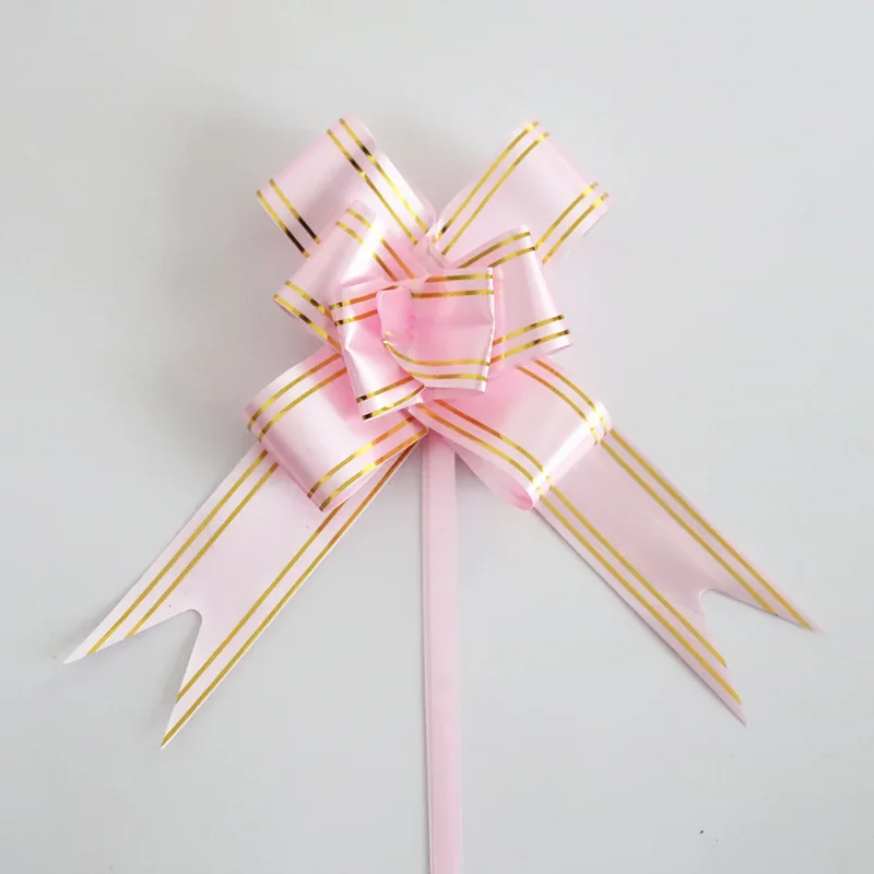 10/50Pcs Medium Size Pull Flower Bow knot Pull Bow Gift Ribbons Flower Wrappers for Birthday, Christmas, Party, Decoration