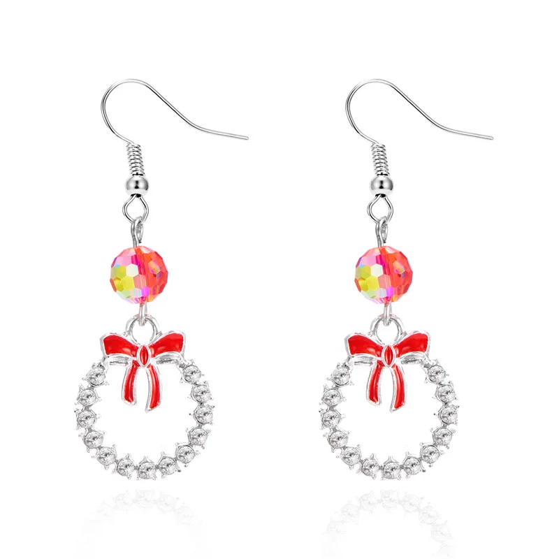 Neue Weihnachtsbaum-Hirsch-Schneeflocken-Quasten-Ohrstecker für Damen Party Feiertag Neujahr Schmuck Weihnachtsfest Geschenke – Detail 23