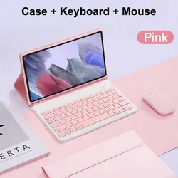 Slim Magnetic Keyboard Case with Pencil Holder - Korean (Pink 2)