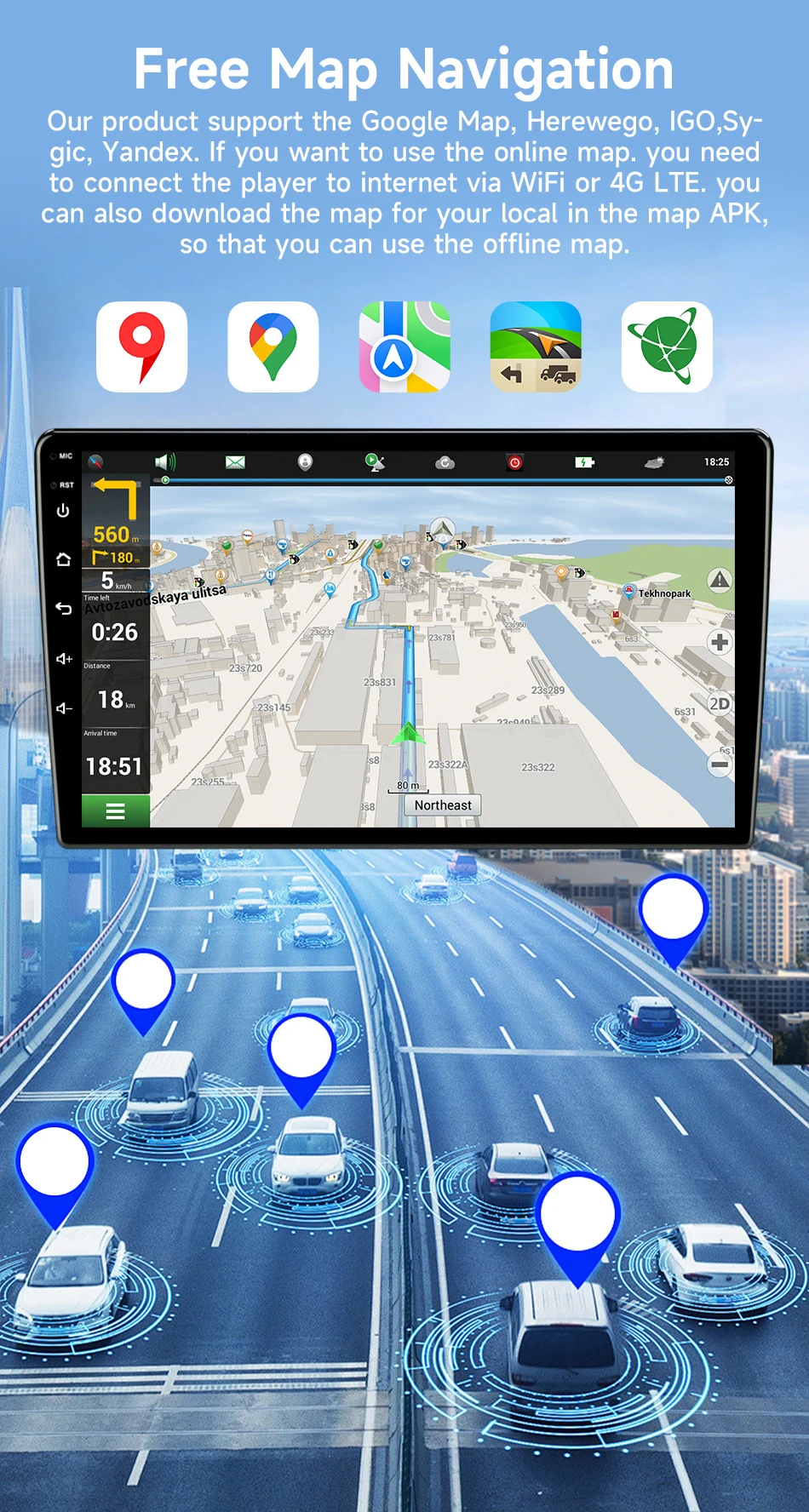 Srnubi 2Din Auto Stereo Radio Für Honda CR-V 3 RE CRV 2007-2011 Carplay Android Auto Spiegel Link BT GPS Navigation DVD Kopf Einheit – Detail 21