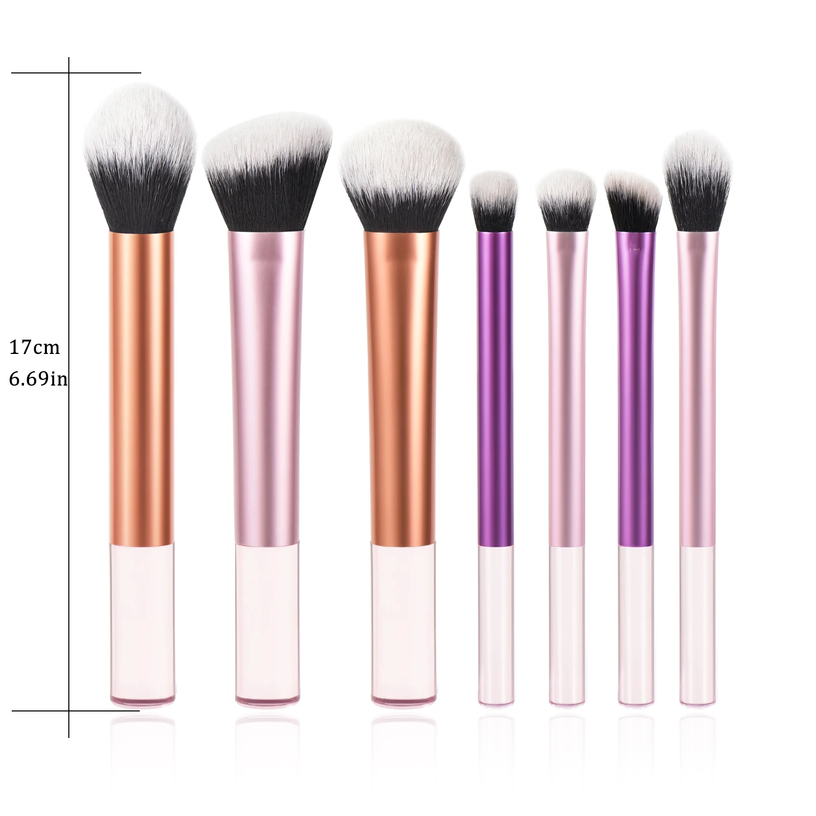 KOSMETYKI 2-7pcs RT barva líčení kartáč pudr uzemnění konturovací kartáč eyeshadow kartáč kvalita líčení nástroje