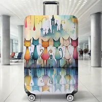 Luggage Protective Cover With Cartoon Print
