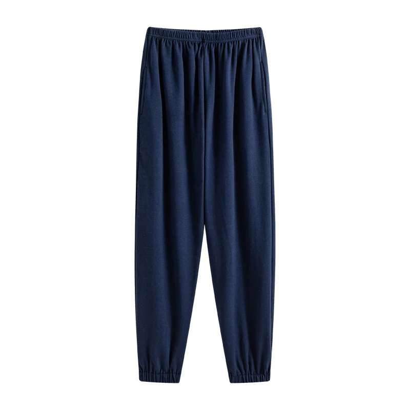 Loose Cotton Pajama Pants for Women, Ankle-tied Mouth, Single Home