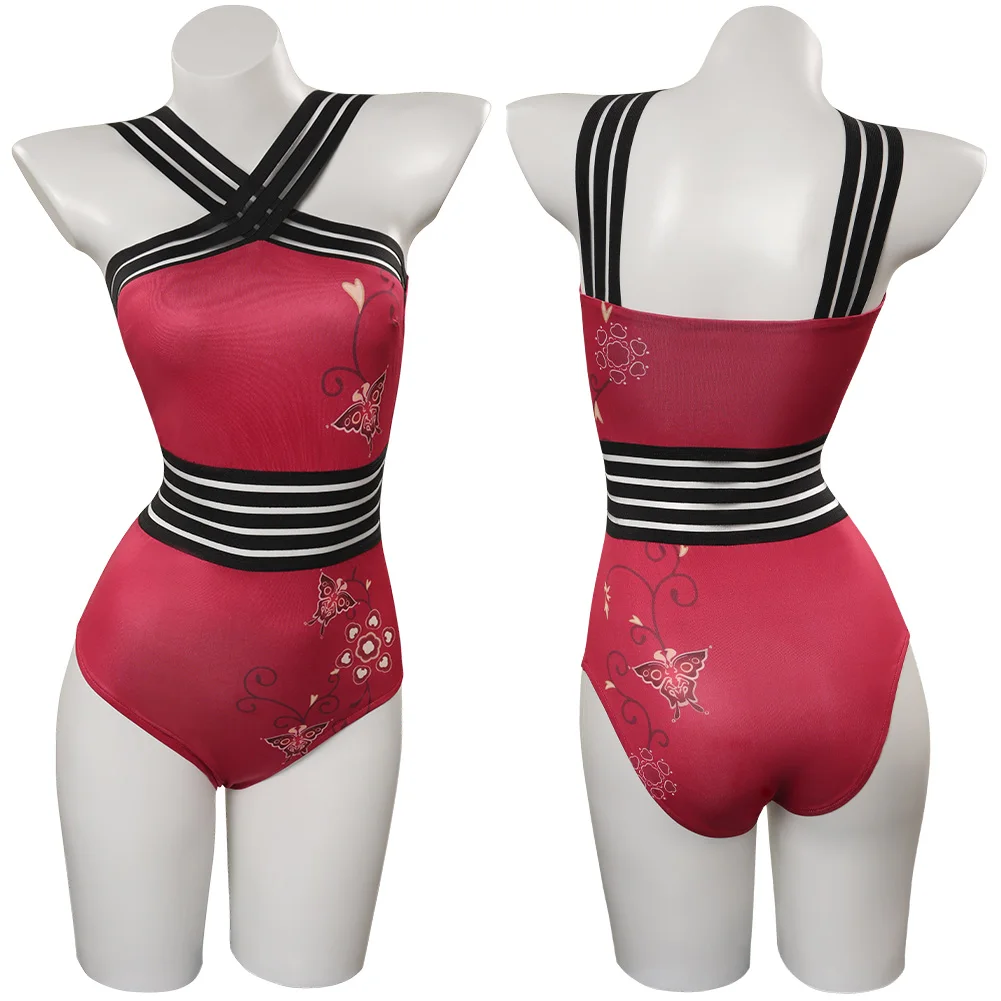 

Resident 4 Ada Wong Cosplay Swimsuit Adult Female Girls Cosplay Jumpsuit Outfits Halloween Carnival Party Disguise Costume