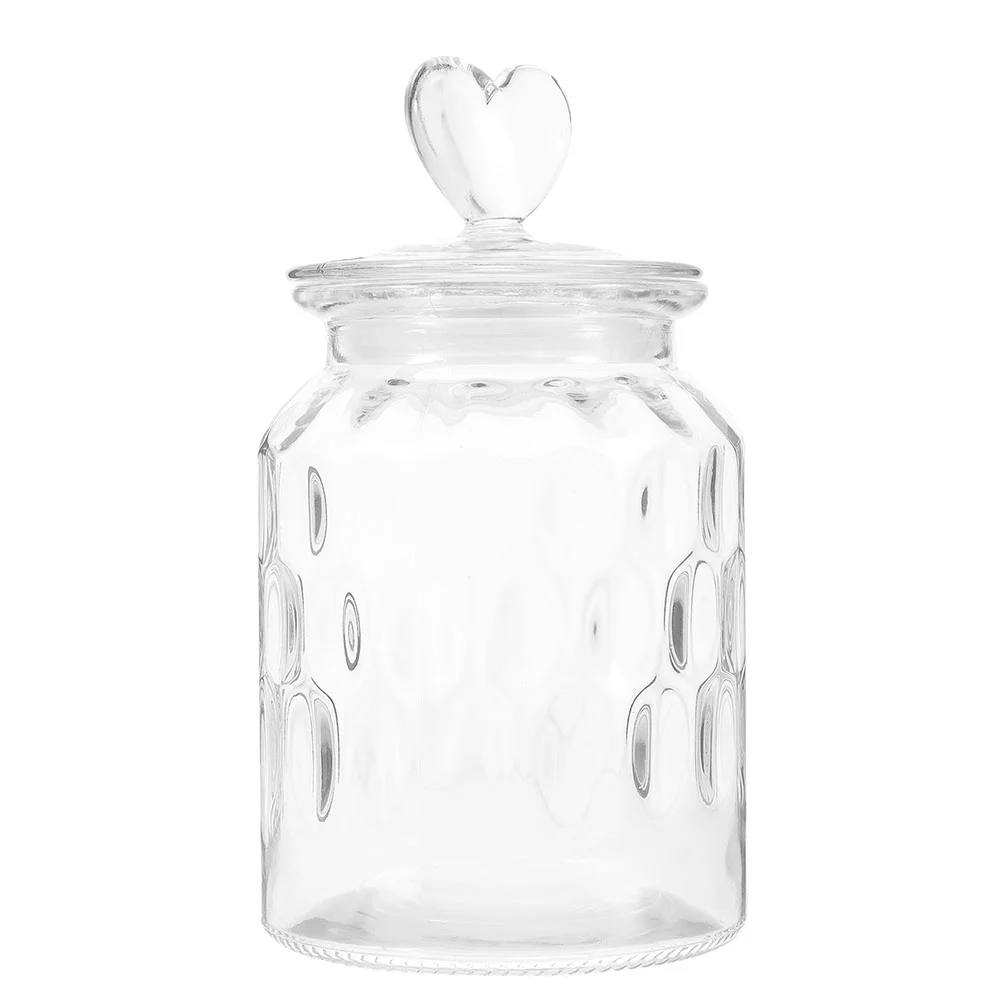 

Snack Storage Jar Glass Dried Fruit Container Coffee Bean Jar Candy Holder with Lid