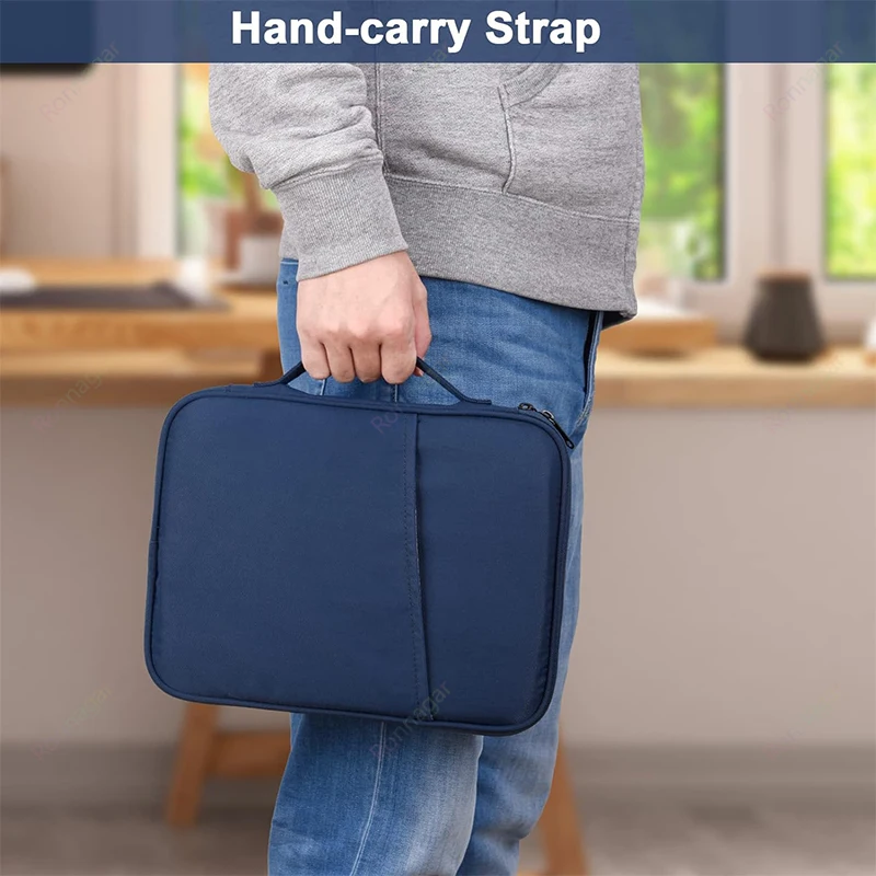 Bolsa de Transporte da Tabuleta Acessórios Estojo da Luva Ipad Pro 11 13 Ipad 10 Air5 4o Galaxy Tab a8 a7 s8 s7 Xiaomi Novo 2023 - Imagem 3