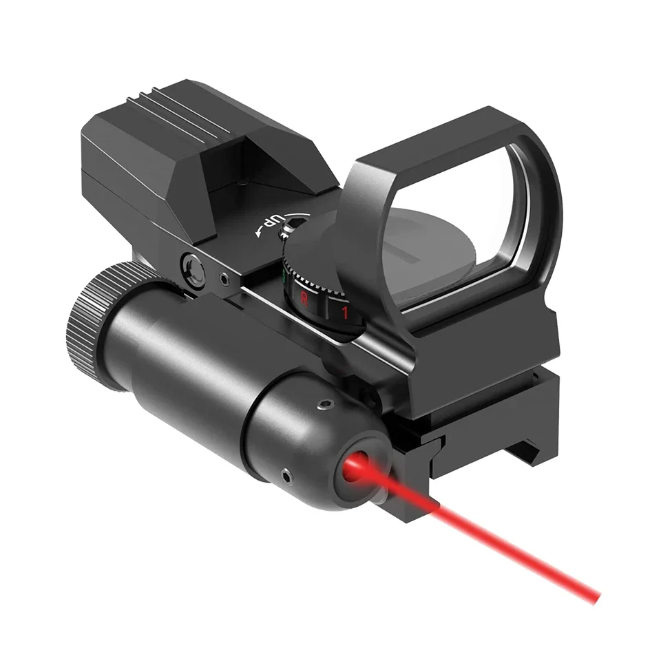 Red Dot Sight Holographic Collimator Red Dot Sight Holographic Reflex Sight 4 Reticle Optics Red and Green Illuminated Collimator Hunting Scopes