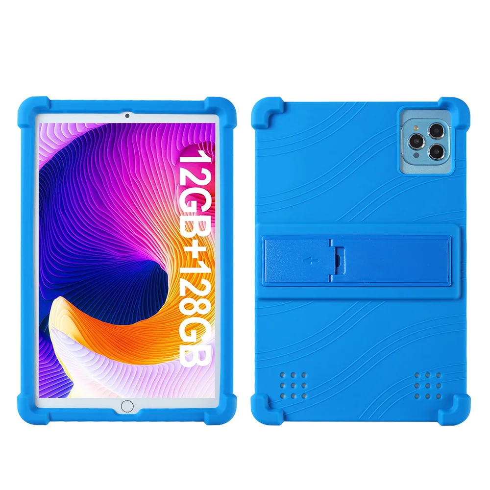 Universal Shockproof Silicone Tablet Case with Stand - Soft Protective Cover