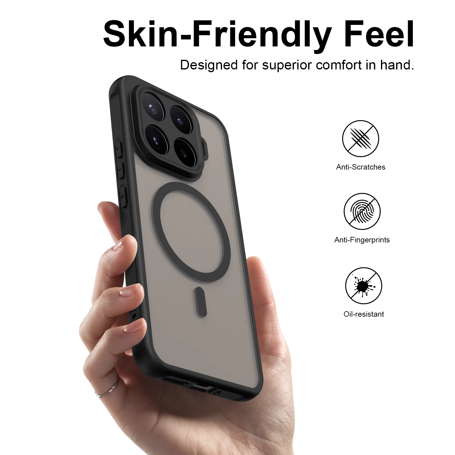 New Luxury Matte Magnetic Shockproof Phone Case