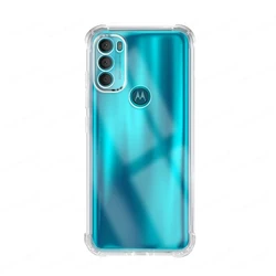 Airbags Buffer Full Protection Soft TPU Back Case Cover for G31 SideFinger print (Transparent)