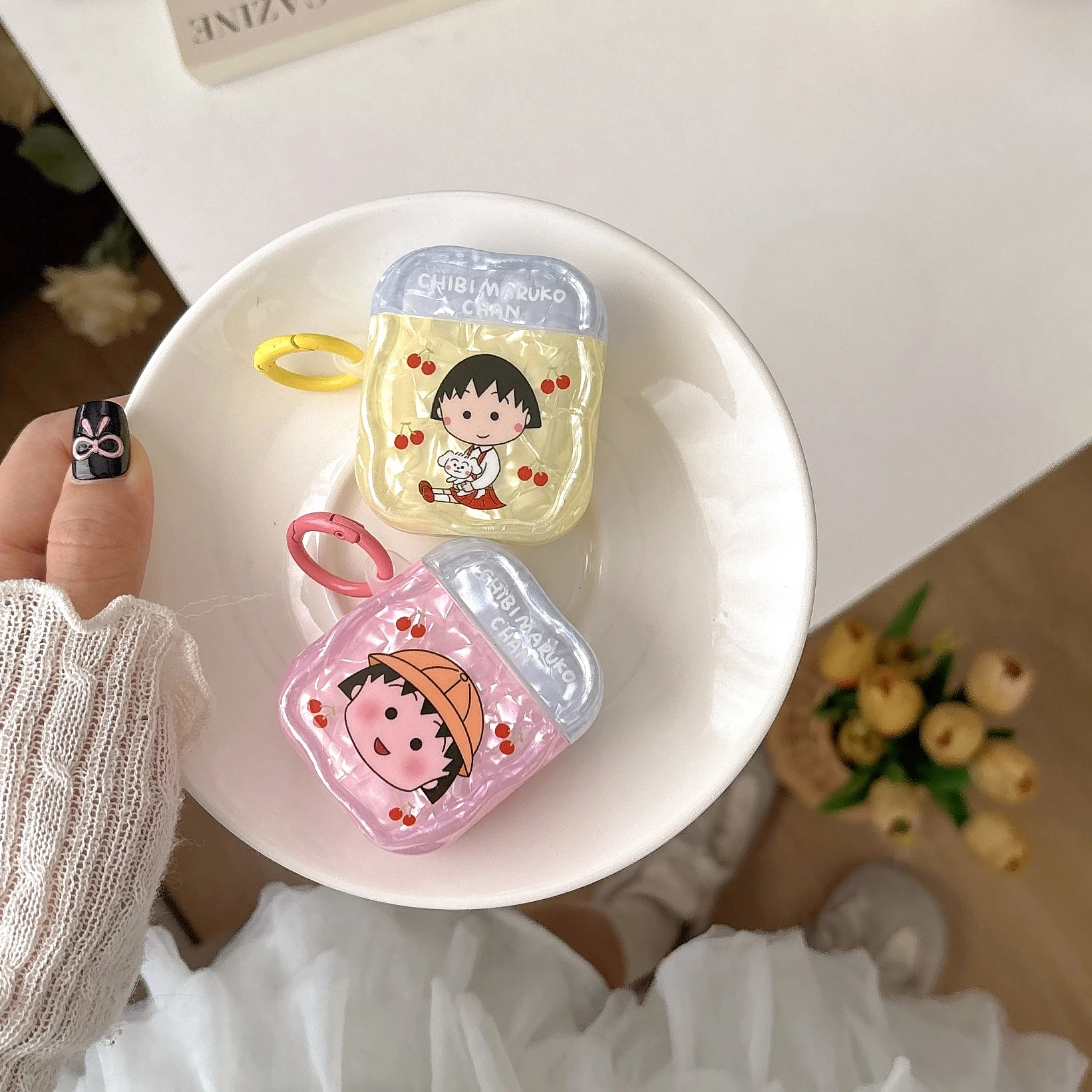 iPhoneアクセサリー maruru Small Fresh Individualistic Lightweight Anti-Drop Headphones