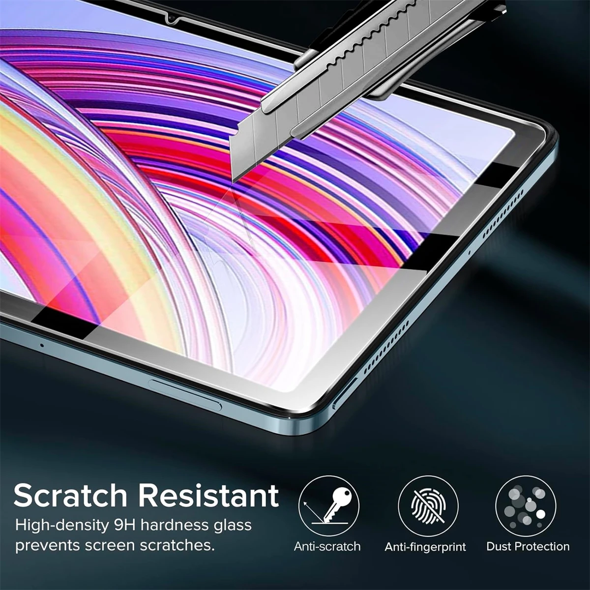 Protective Film for Redmi Pad Pro 12.1inch 2024 HD with Camera Tempered Glass 9H Hardness Anti-scratch for Xiaomi Poco Pad 12.1" 3