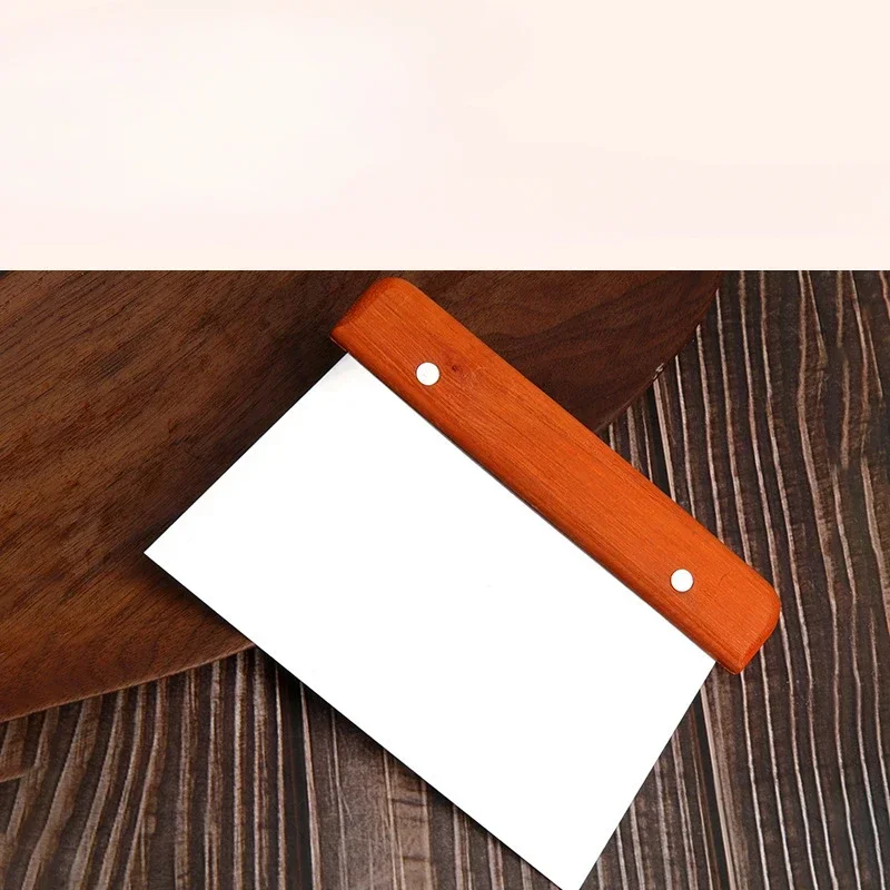 Baking Tool Baking Spatula Dough Scraper Dough Cutter Baking Accessories Bread Cutter Cookie Cutters Stainless Steel Hand Rolling Dough Cutting Knife Dough Flour Cutter Flat Knife Cream Spatula Baking Soap Cutting