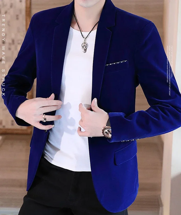 Men's Long Sleeve Duffle Blazer Suit