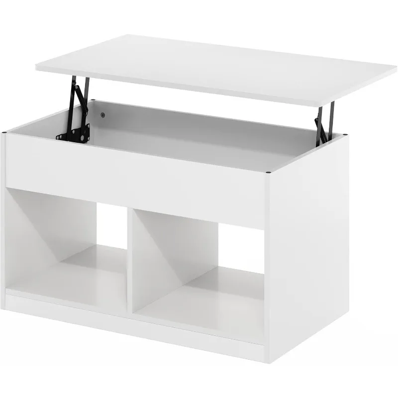 Jensen Living Room Lift Top Coffee Table with Hidden Compartment, 3