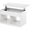 Jensen Living Room Lift Top Coffee Table with Hidden Compartment, 3