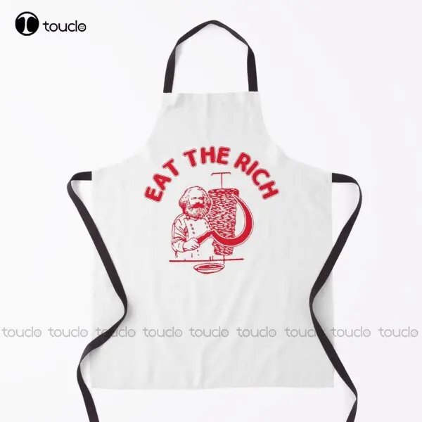 

Eat The Rich Doner Döner Kebab Karl Marx Socialist Hasan Piker Apron Funny Aprons For Women Men Unisex Adult New Custom Apron