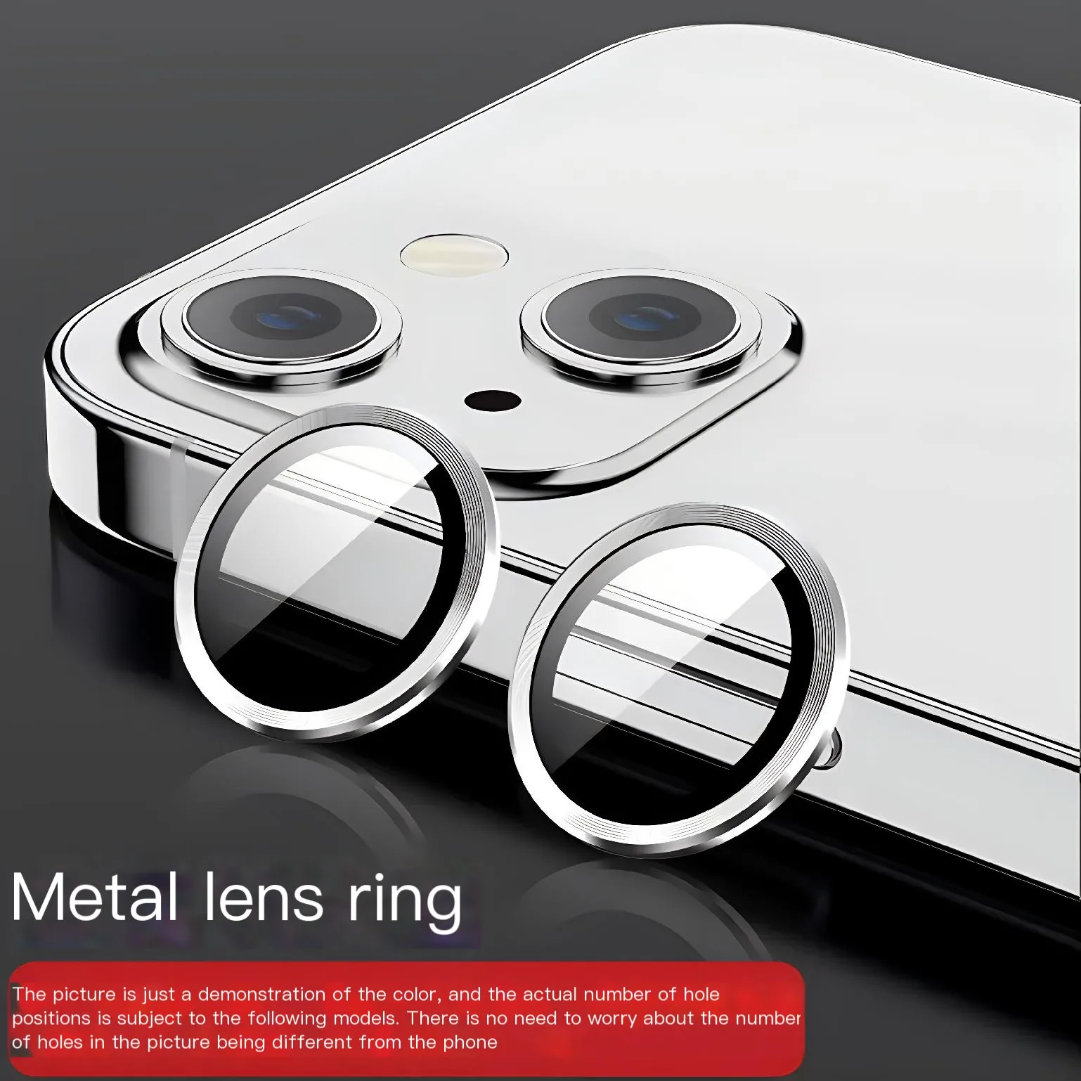 واقي الكاميرا حلقة معدنية لهاتف iPhone ، iPhone 14 Pro Max ، زجاج مقسى ، غطاء العدسة الخلفية ، iPhone 13 Pro Plus ، iPhone 15 غطاء واقي