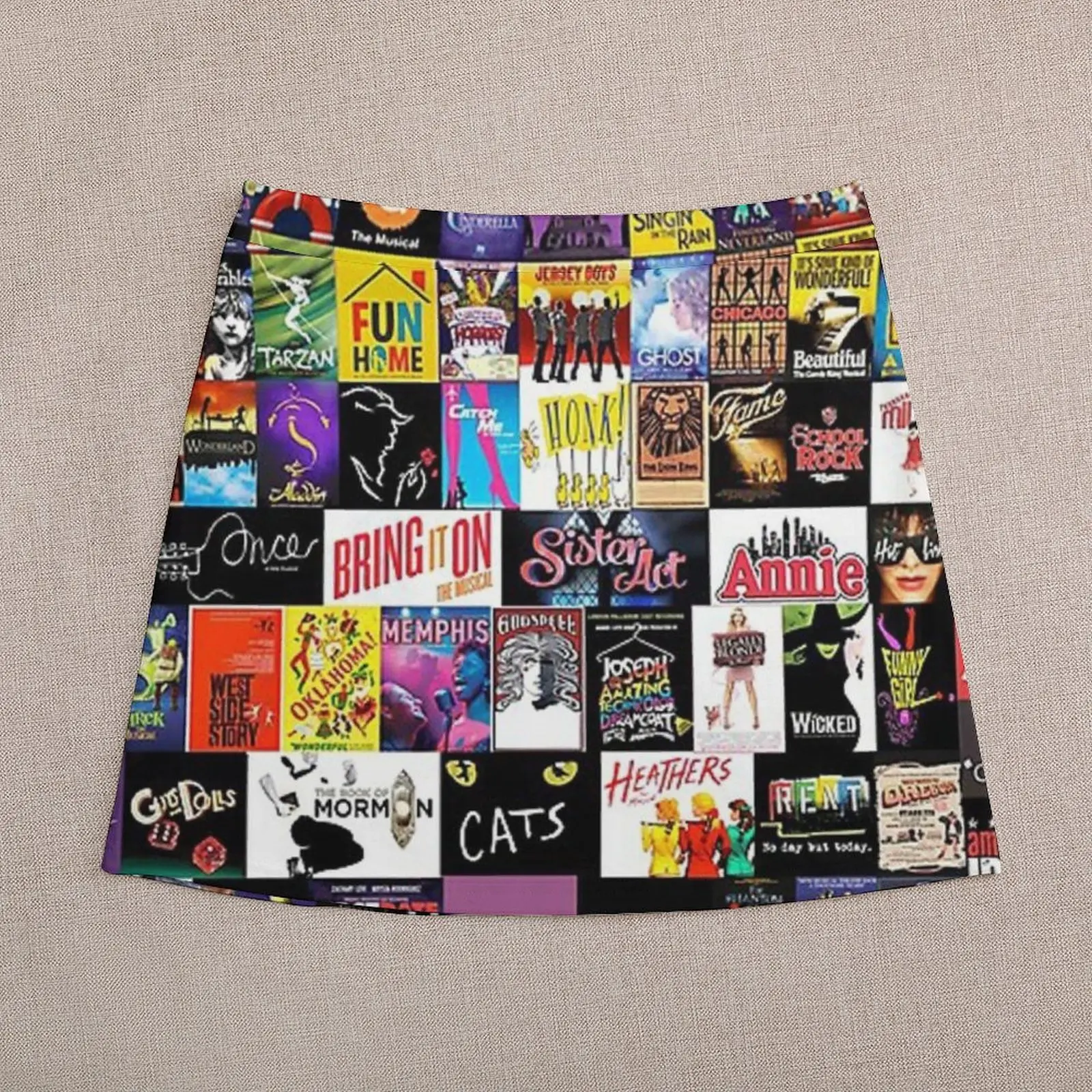 collage Mini Skirt Women's summer dress 90s vintage clothes