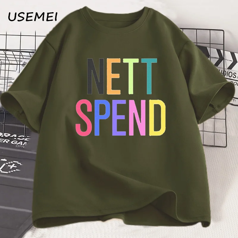 Nettspend T-Shirt Tee Tour Merch Y2K Clothes Men Casual Hip Hop