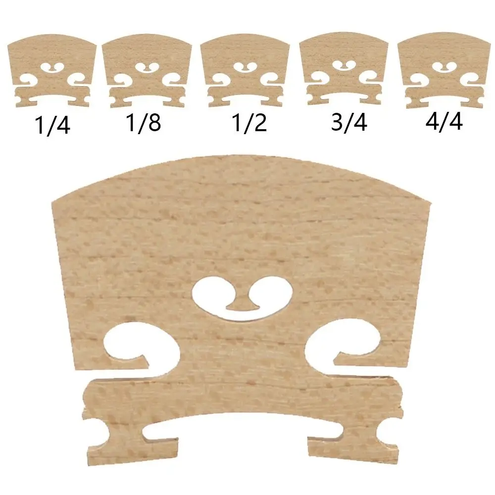 

Maple Wood Violin Bridge 4/4-3/4-1/2-1/4-1/8 Size Steady Bridge Violin Strings Bridge Part Tools Replacement Professional