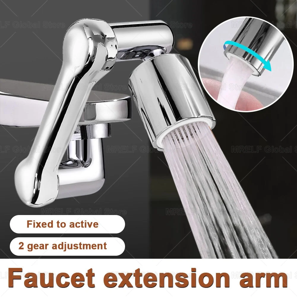 1080 ° Rotating Rotary Water Tap Nozzle for Faucet Attachment Rotating