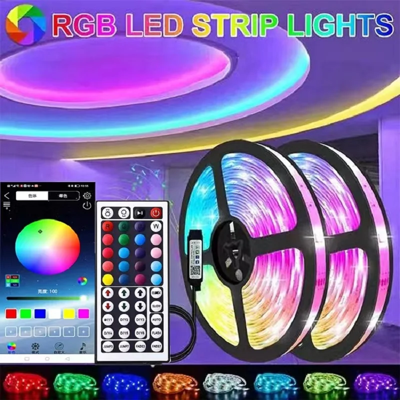 

LED Lights USB Room Decor Mode for TV Background Infrared SMD5050 Light Remote Tape for Bedroom Decoration APP Control Luces LED