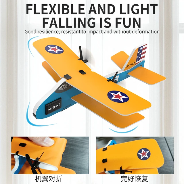KF801 RC Plane Stunts Plane 2.4G Radio Control Glider Remote Control Plane Glider Airplane Flying Model Toys For Children Gifts 5