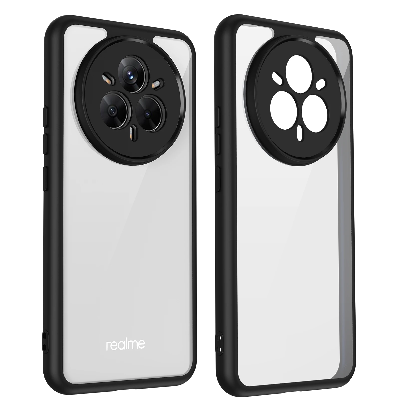 Durable Clear Shockproof Phone Case with Hard Acrylic Back Protection