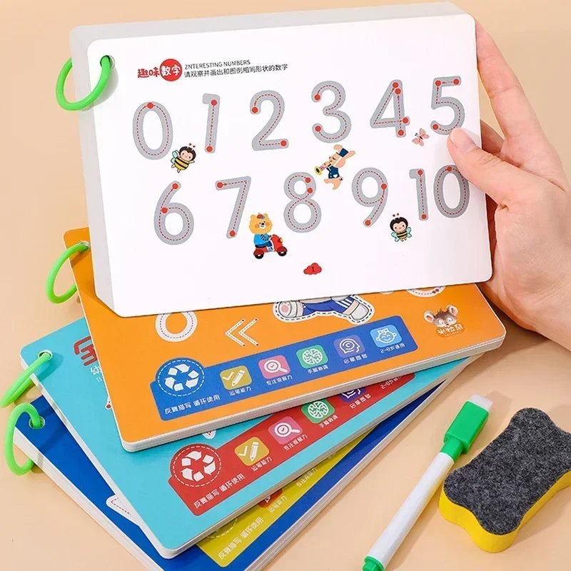 

Training Book Children Montessori Reusable Magical Tracing Workbook Magic Practice Copybook Control Drawing Education Stationery