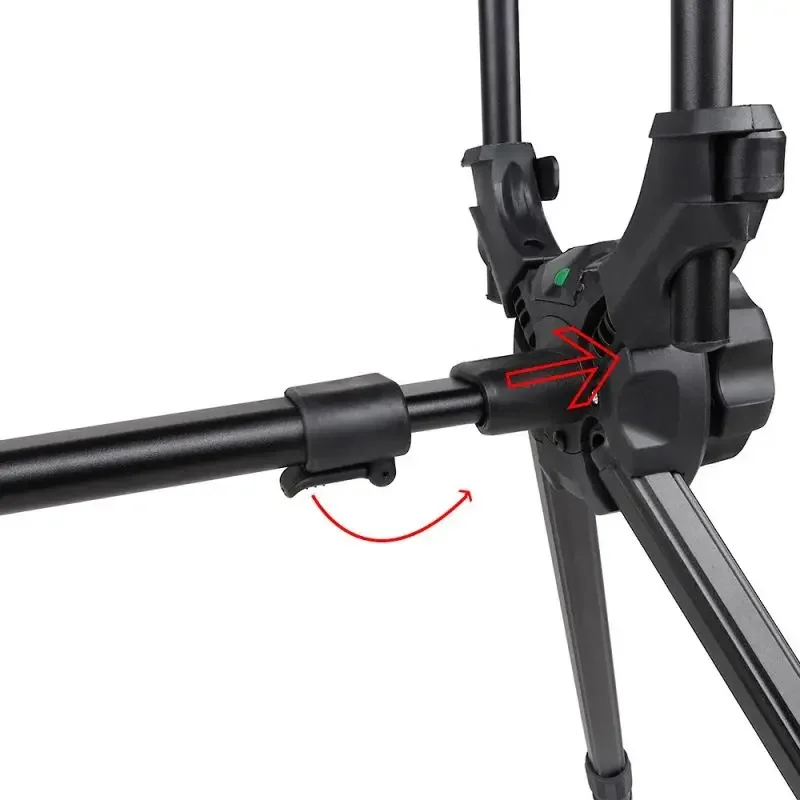 Stock 3 Rod Holder Fishing Aluminum Alloy Folding Carp Fishing Portable Rod Holder