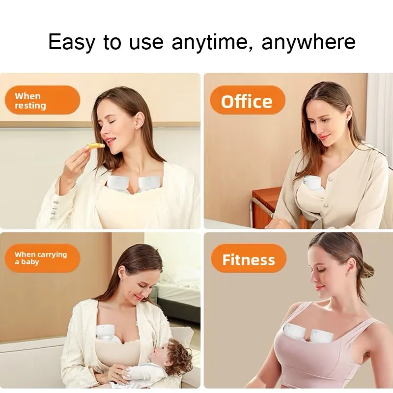 Wearable Electric Breast Pump Painless Double-Sided, Fully Automatic, Hands-Free Breast Collector for Breastfeeding Accessories