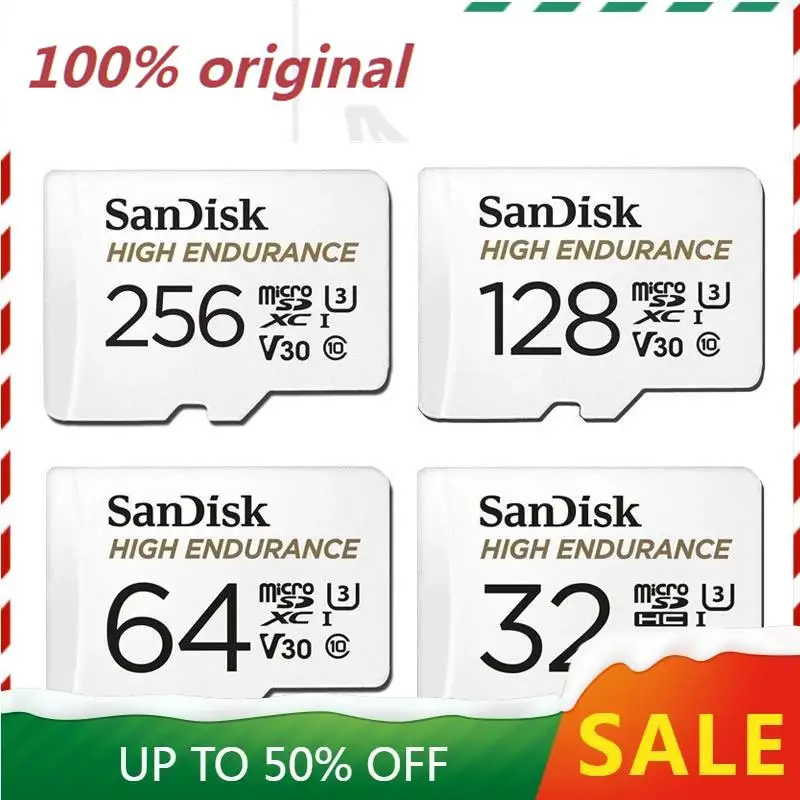 

SanDisk High Endurance Video Monitoring TF Card 32GB 64GB 128GB 256GB MicroSD Card SDHC/SDXC Class10 40MB/s for car phone memory