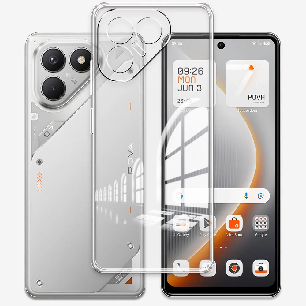 Clear Soft Silicone Shockproof Phone Case - Transparent Protective Cover