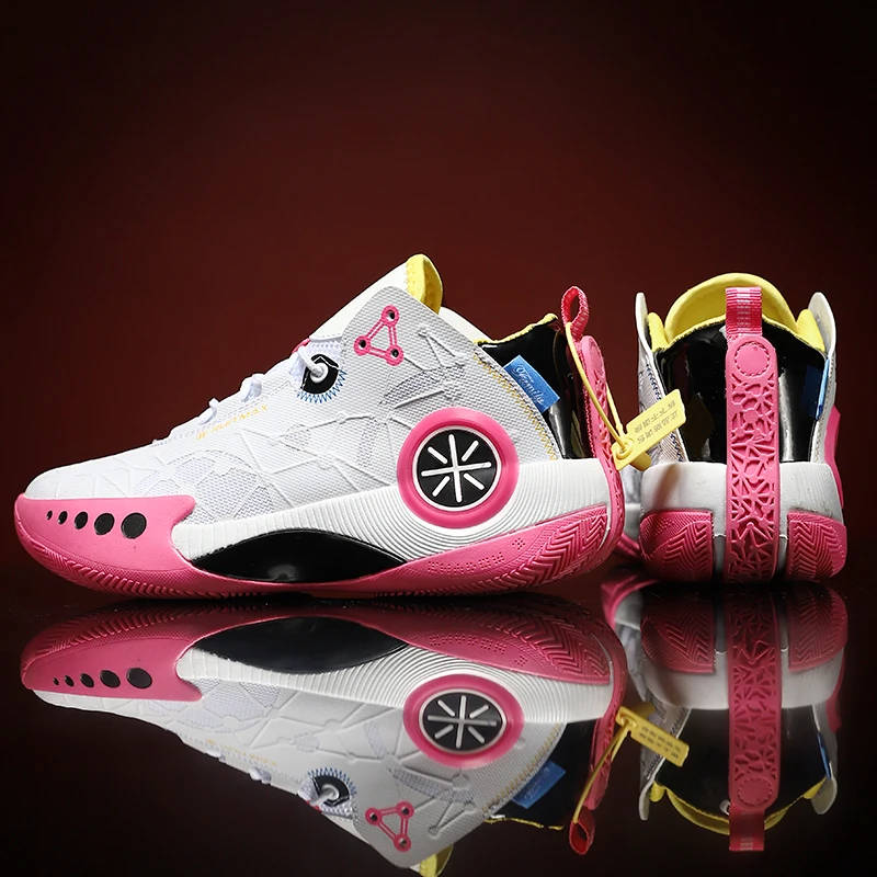 

2023 Fashion Men's Basketball Sports Shoes Thick Sole Anti-slip Wear Breathable Women's Outdoor Basketball Training Sports Shoes