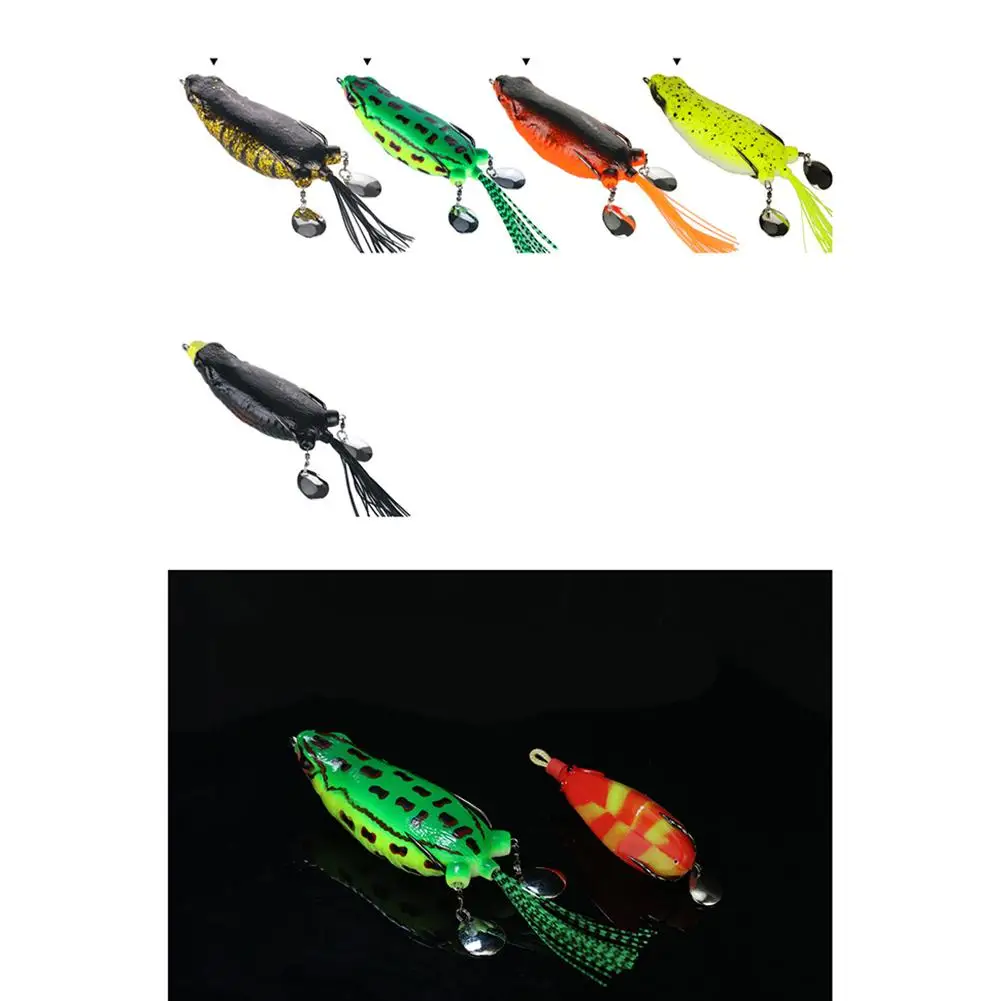 New Silicone Giant Frogs Simulation Bait Strengthen The Double Ring Double  Sequins Colored Silk 9cm 25g Modified Fishing Lure - Fishing Lures -  AliExpress