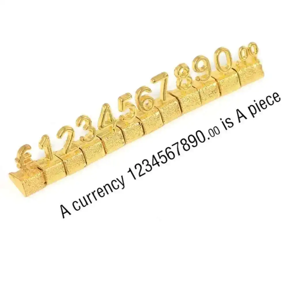 Luxury 3d Metal Shelving Adjustabletag Callouts Price Display Euro Pound Price Numeral Cubes Assembly Lable Blocks Stick