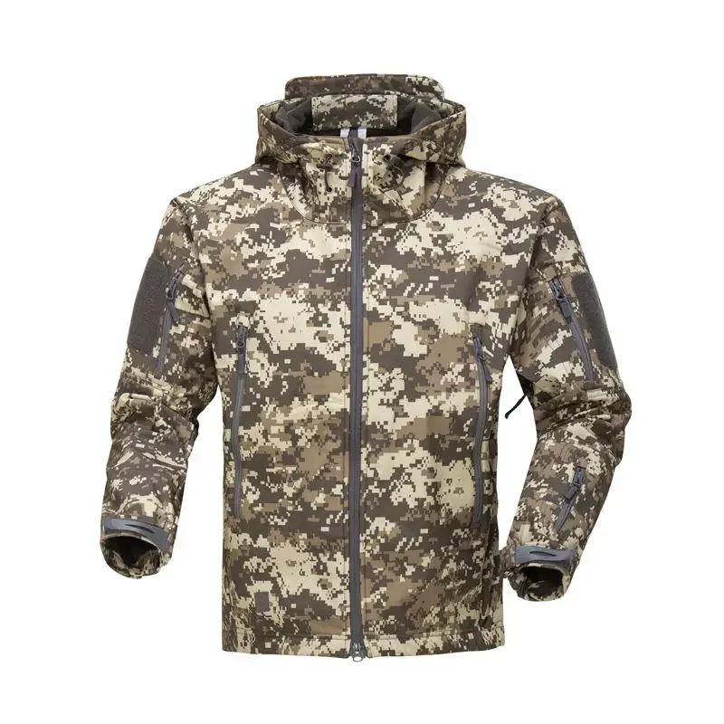Tactical Jacket Soft Shell Waterproof Windbreaker Fleece Coat Hunt Clothes Camouflage Army Military Hiking Jackets