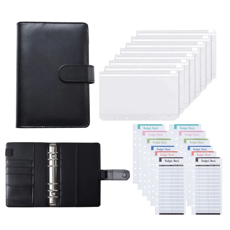 Classeur A6 Anneaux, Carnet Budget En Cuir Classeur Budget A6, 1