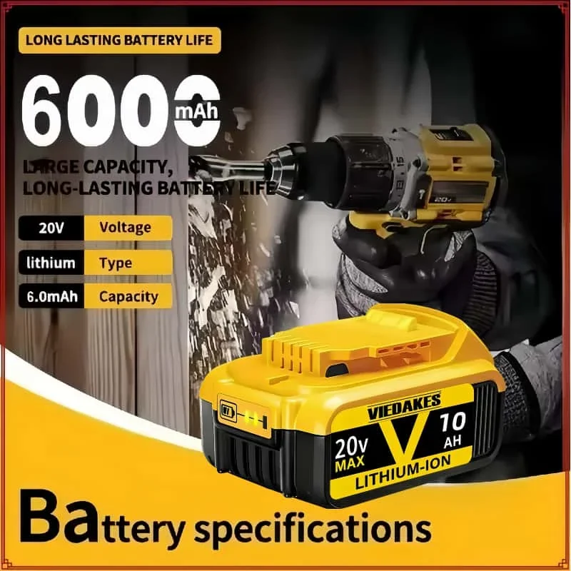 100% 고속 충전 DCG405 DCF512 DCB115 DCB118 디월트 배터리용 디월트 18V/20V 리튬 배터리 범용 리튬 배터리