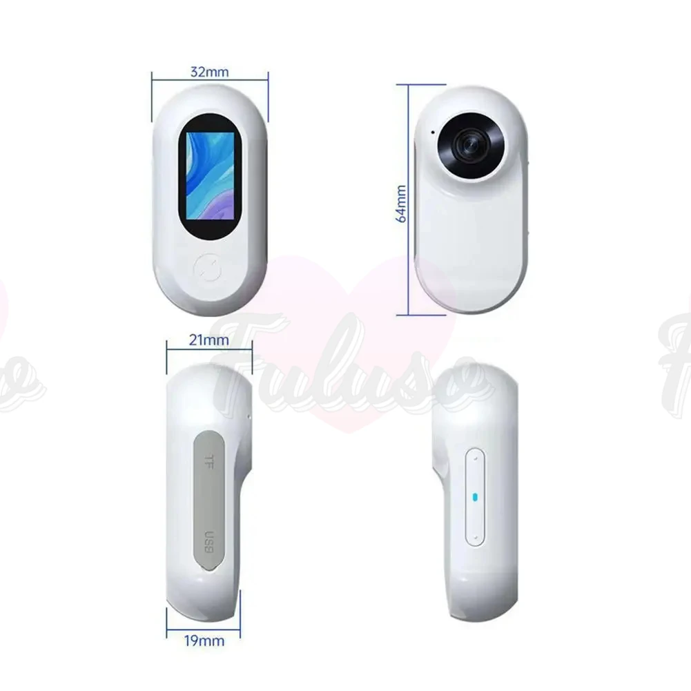 Pet Collar Camera 120 Deg Lens 16G Connection Video Recording Adjustable Magnetic Cat Sport Camera for Outdoor Dog Collar