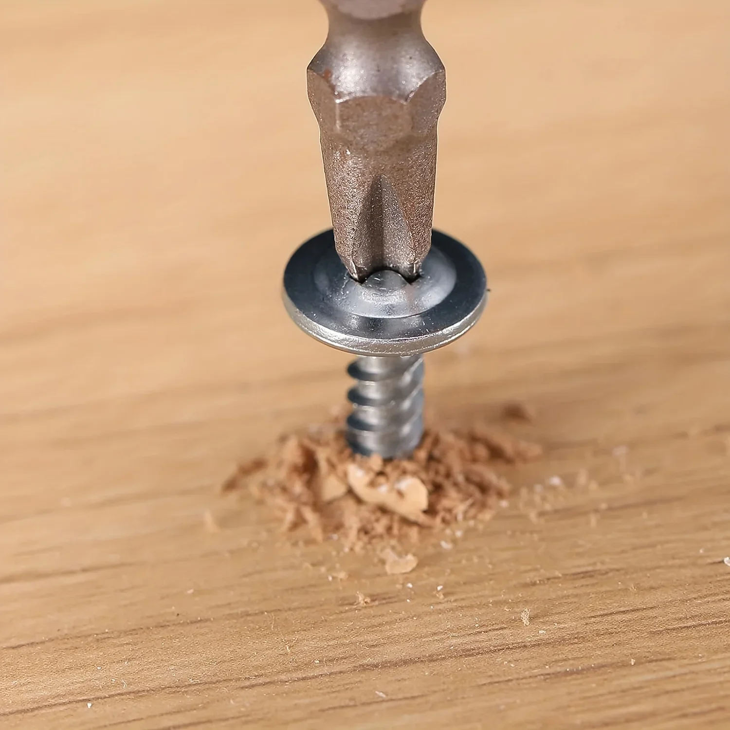 Self Tapping Screw #8 Phillips Truss Head Self Drilling Tek Screw Zinc Oxide Sheet Metal 100Pcs