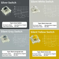 Outemu Switch for Keyboard 3Pin Dustproof Linear Tactile Clicky Silent Switches for MX Mechanical Keyboards Gaming Switch DIY - Image 4