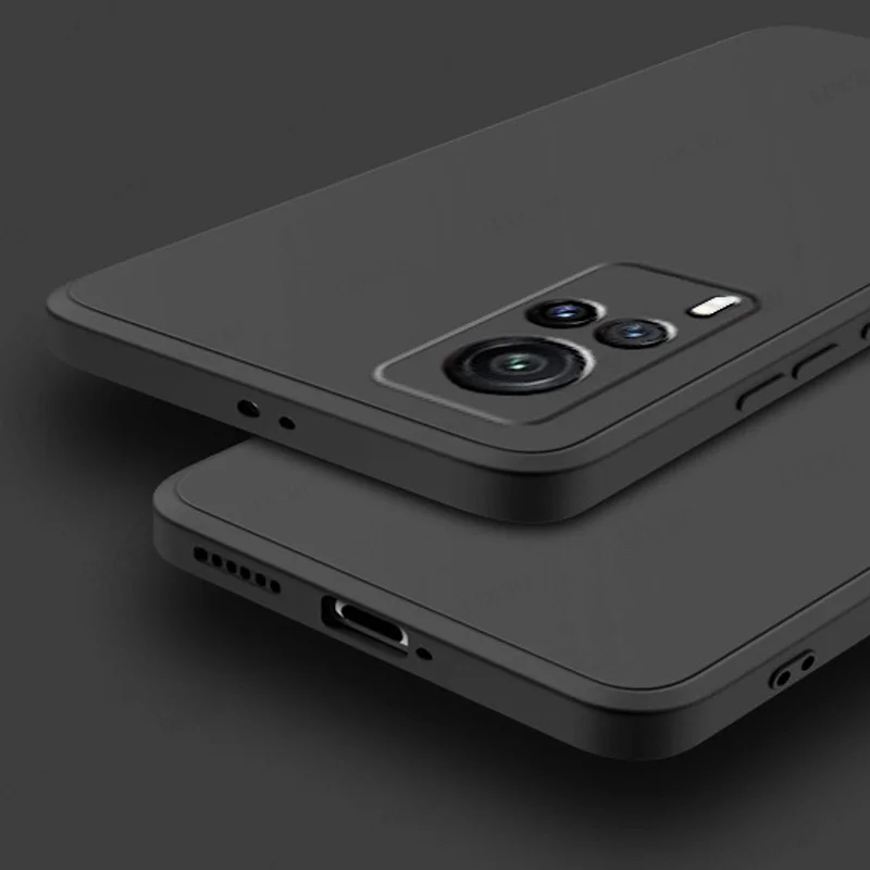 For Vivo Y53S Case Liquid Rumper Rubber Waterproof Silicone