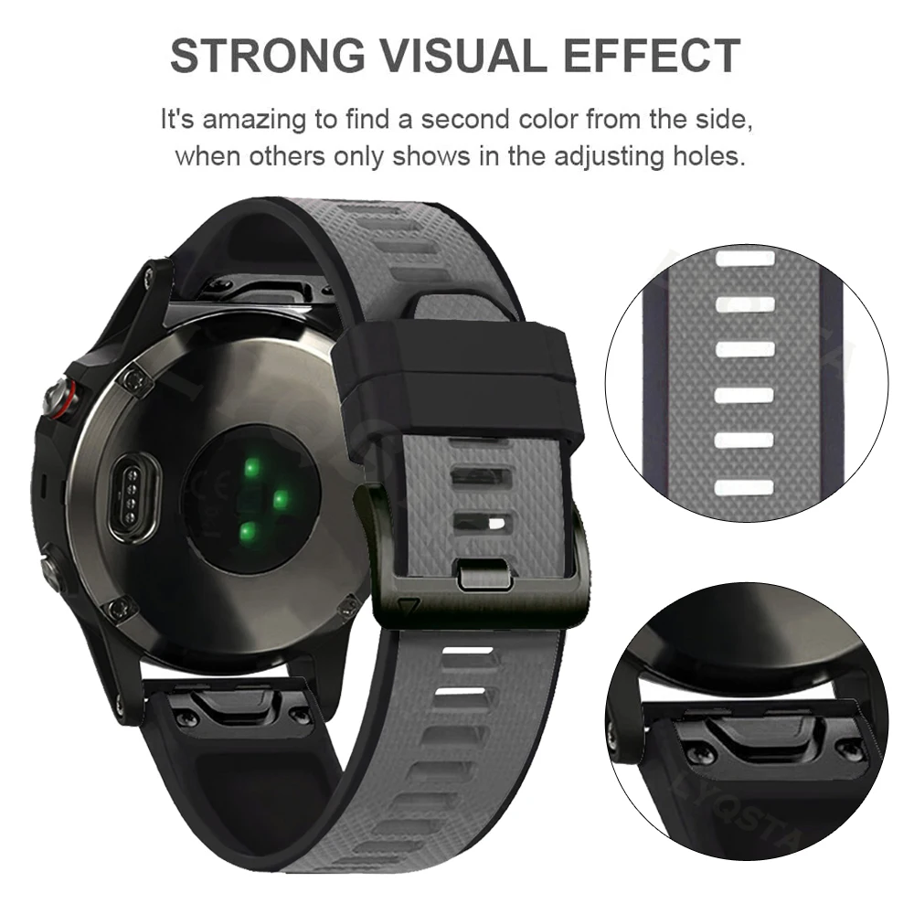 Premium Silicone Smartwatch Wristband Accessory - 22mm/26mm