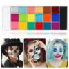 Face Body Paint Painting Palette Cosmetic Paint Palette Face Paint Pigment for Halloween Makeup Christmas Fancy Dress Set 3